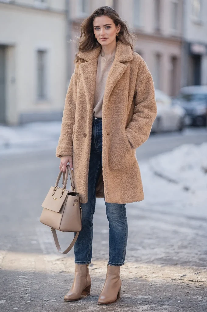 teddy coat trend