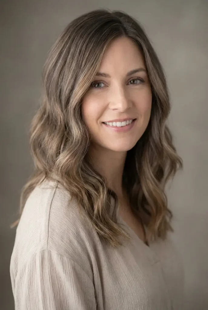 smoky brown balayage