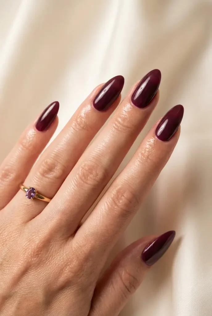 plum nail colors