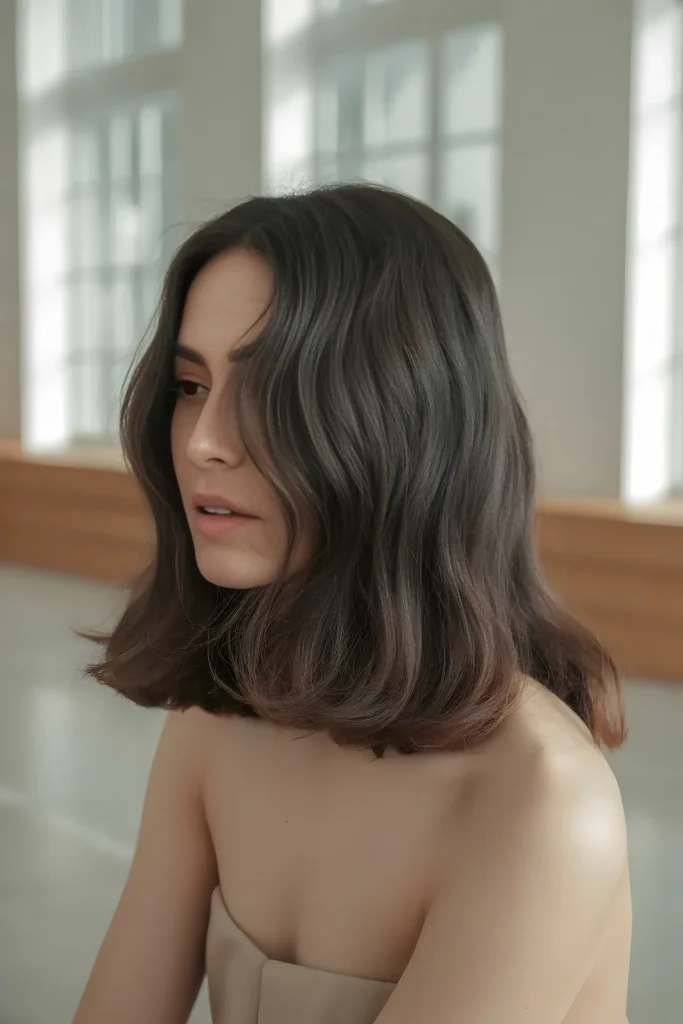 black brown hair