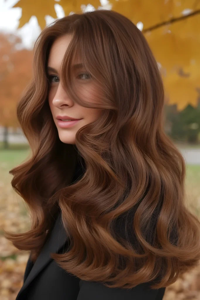 chestnut brown hair