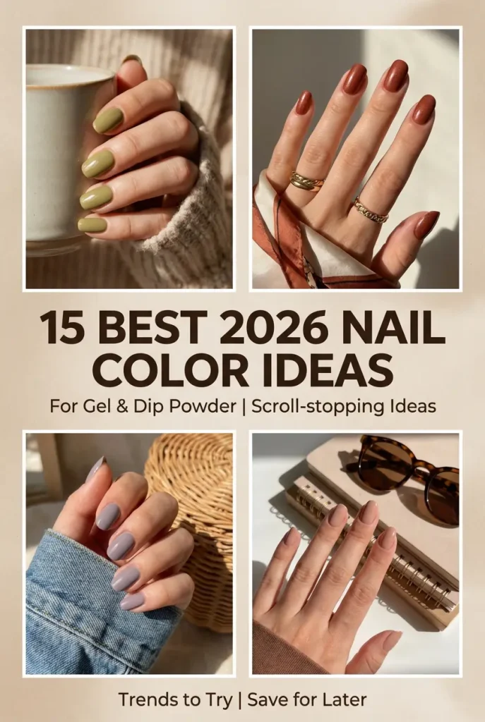 15 Best 2026 Nail Color Ideas for Gel & Dip Powder