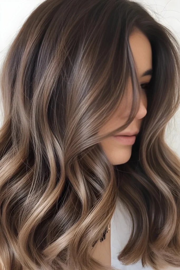ash brown balayage