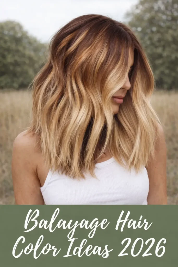 dark blonde balayage