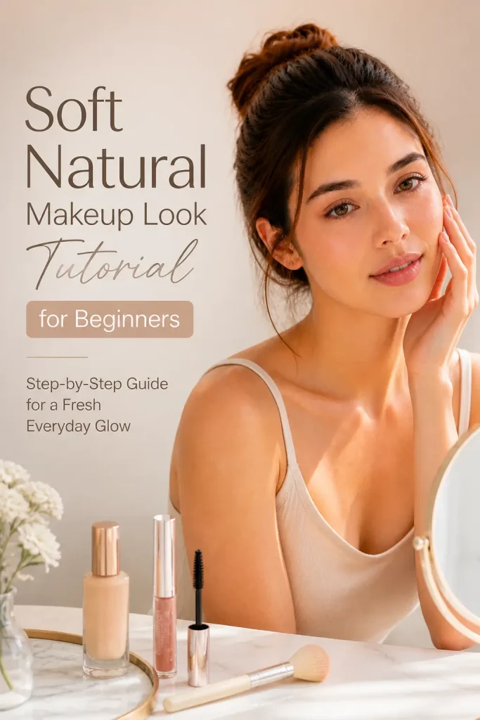 Soft Natural Makeup Look Tutorial for Beginners